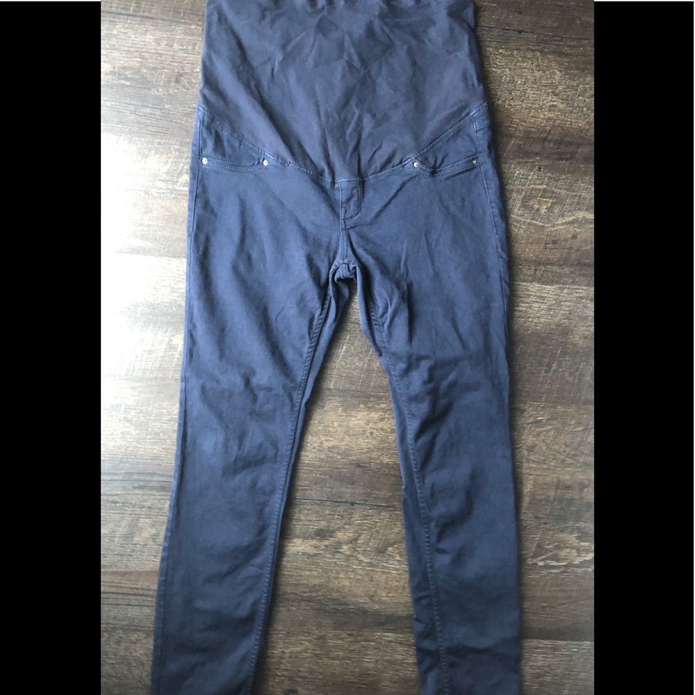Maternity Blue jeggings Pants over the belly